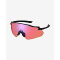 occhiali equinox nero opaco con lenti ridescape rosa