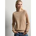 - maglione beige in pura lana regular fit donna beige chiaro taglia xs