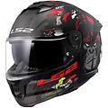 Ls2 Casco Moto Integrale Ff808 Stream Ii Angry Monkey Nero O Taglia Xl