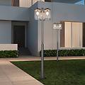 lampada da esterno sambesi h 240 cm antracite sensore crepuscolare