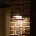 applique da esterno a led saulio nero alluminio ip44