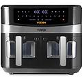 t17100 vortx vizion 9l friggitrice ad aria a doppio cestello con pannello di controllo digitale e 10