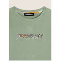 felpa cropped con logo multicolore desert sage donna extra large