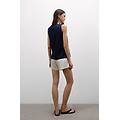 canotta in elevated cotton scollo a v donna blu taglia m