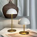 lampada led da tavolo ricaricabile along beige altezza 20
