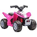 - quad elettrico per bambini 18-36 mesi con luci led clacson e pedali 65. 5x38. 5x43. 5 cm rosa