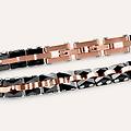 bracciale catena man code acciaio bicolore collezione man code bicolore