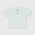 t-shirt serafino in jersey da bambino bianco taglia 12m