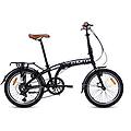 bicicletta pieghevole light 20. alluminio shimano 7v. sella comfort