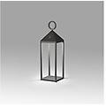Faro Lampada Led Da Tavolo Argus Grigio Scuro Alluminio Altezza 47 Cm