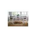 tavolo da pranzo allungabile in legno di mango 140-220x90x76 laccato bianco toulouse #114