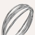 bangle silver collection argento rodiato collezione silver collection bianco