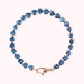 bracciale tennis con cuori in cubic zirconia
