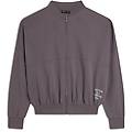 felpa donna comfort fit chiusura zip e collo stile bomber
