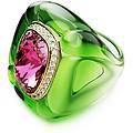 anello cocktail dulcis taglio cushion pavé multicolore 58