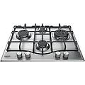 ariston pcn 642 t-ix-ha piano cottura a gas 4 zone 60 cm acciaio inox