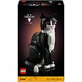 set costruzioni gatto tuxedo 1710 pezzi modello realistico bianco e nero idea regalo