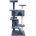 - albero per gatti con tiragraffi in sisal 125 cm blu scuro