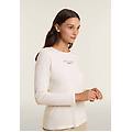 t-shirt donna a manica lunga con banda logata sulle spalle artic wolf donna xx large