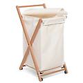 porta biancheria legno (44l) carrellato richiudibile angel noce 329306
