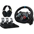 g29 kit volante pedaliera e cuffie 900&deg; playstation e pc