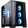 case dark cave gaming tower atx 4x12cm argb fan 2xusb3 type-c side front panel temp gl itgcadcagb