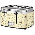 emma bridgewater bumble bee & polka dot tostapane a 4 fette (il contatore alla rovescia mostra