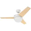 forlight lighting ventilatore da soffitto bianco con pale in legno e27 40w