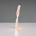 lampada da tavolo led ginko sabbia metallo altezza 40 5 cm