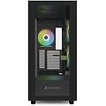 case rebel c60 rgb black atx 2x u3 1x type-c trrs 2x tempered glass 4x 120 argb pwm arg rebel c60