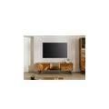 mobile tv in legno di legno riciclato 180x40x56 laccato naturale avignon #100