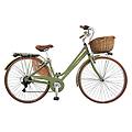 bici da città dolce vita by venezia con cesto verde oliva