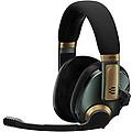 epos- h3pro hybrid green auricolare wireless a padiglione da gaming bluetooth nero-oro-verde