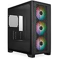 elite 301 mini-tower (micro-atx itx) 3 ventole aspirazione argb 120 mm (1200 rpm) supporta radiatore