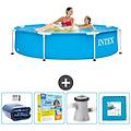 - piscina fuori terra in giro 244x244x51 cm blu include accessori coordinati cb9
