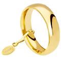 fede nuziale comoda 5 mm oro giallo