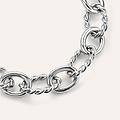 bracciale catena silver collection argento rodiato collezione silver collection bianco