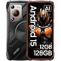 smartphone robusto marine 1 da 6 56 4 gb/128 gb dual sim 5100 mah android 15 nero