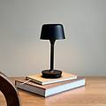 lampada led da tavolo flow nero altezza 25 cm