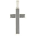 ciondolo croce oro bianco gl102031