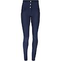 pantaloni push up wr. up a vita alta in tessuto sostenibile blu navy donna extra large