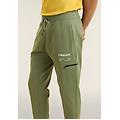 pantaloni sportivi gamba dritta con tasca laterale e logo hedge green uomo xx large