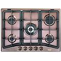 rof 57 pro linea country piano cottura a gas 5 fuochi griglie in ghisa bruciatore tripla corona 70
