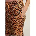 jogger regular fit in french terry animalier leopard animalier on beige donna extra large
