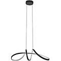 lampadario led design calarossa-z nero luce con 3 temperature di colore 2500 lumen