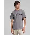 t-shirt in jersey con logo stampato