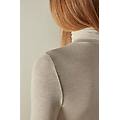 maglia ultralight con cashmere a collo alto donna avorio taglia s