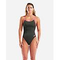 lace solid w costume piscina donna verde 44