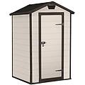 casetta da giardino box portattrezzi da esterno manor 4x3 in resina 128x94x196h beige
