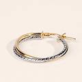 orecchini a cerchio toujours oro bicolore collezione toujours bicolore